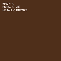 #502F1A - Metallic Bronze Color Image
